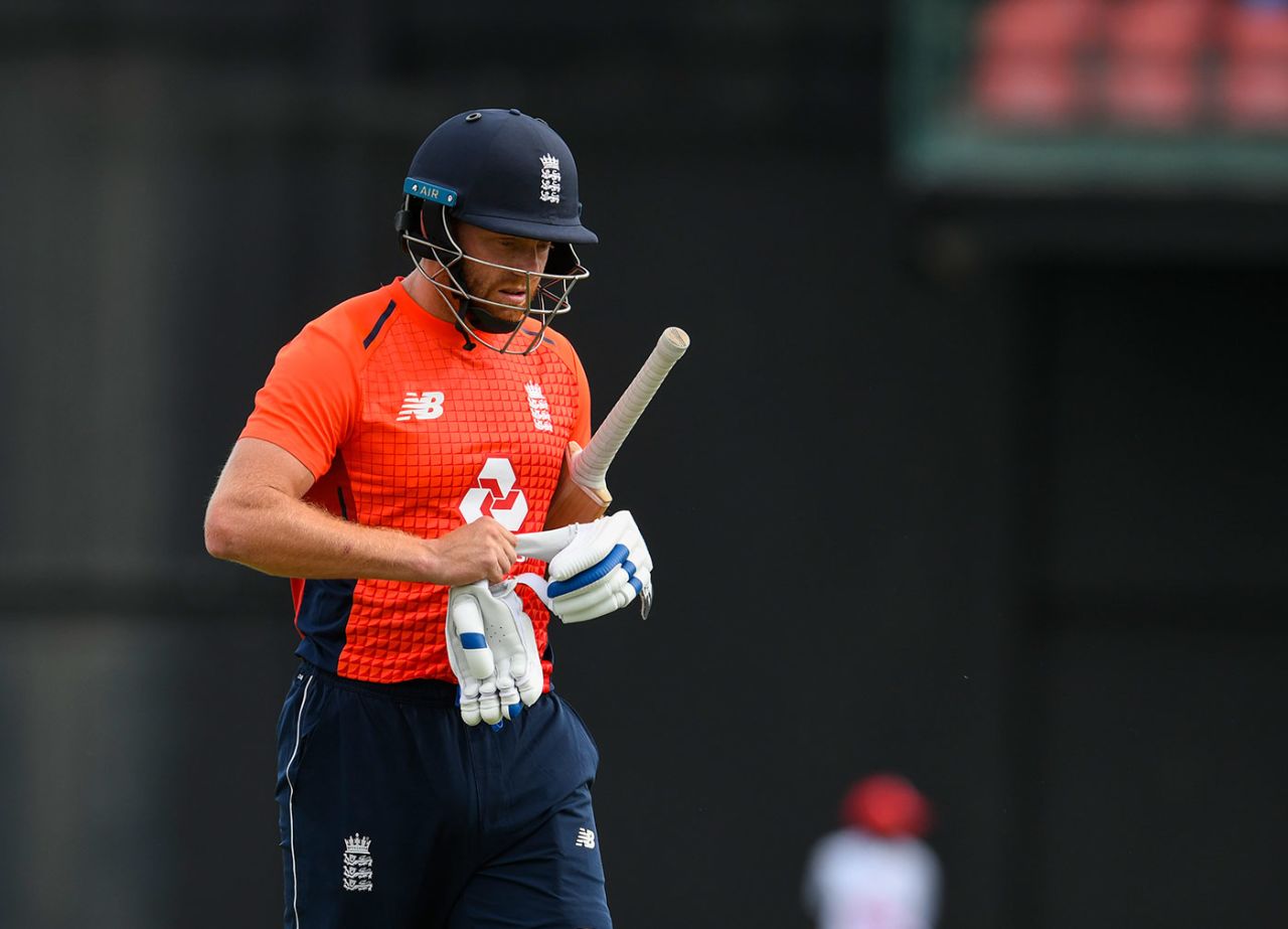 Jonny Bairstow fell early in England's innings, West Indies v England, 2nd T20I, , St Kitts, March 8, 2019