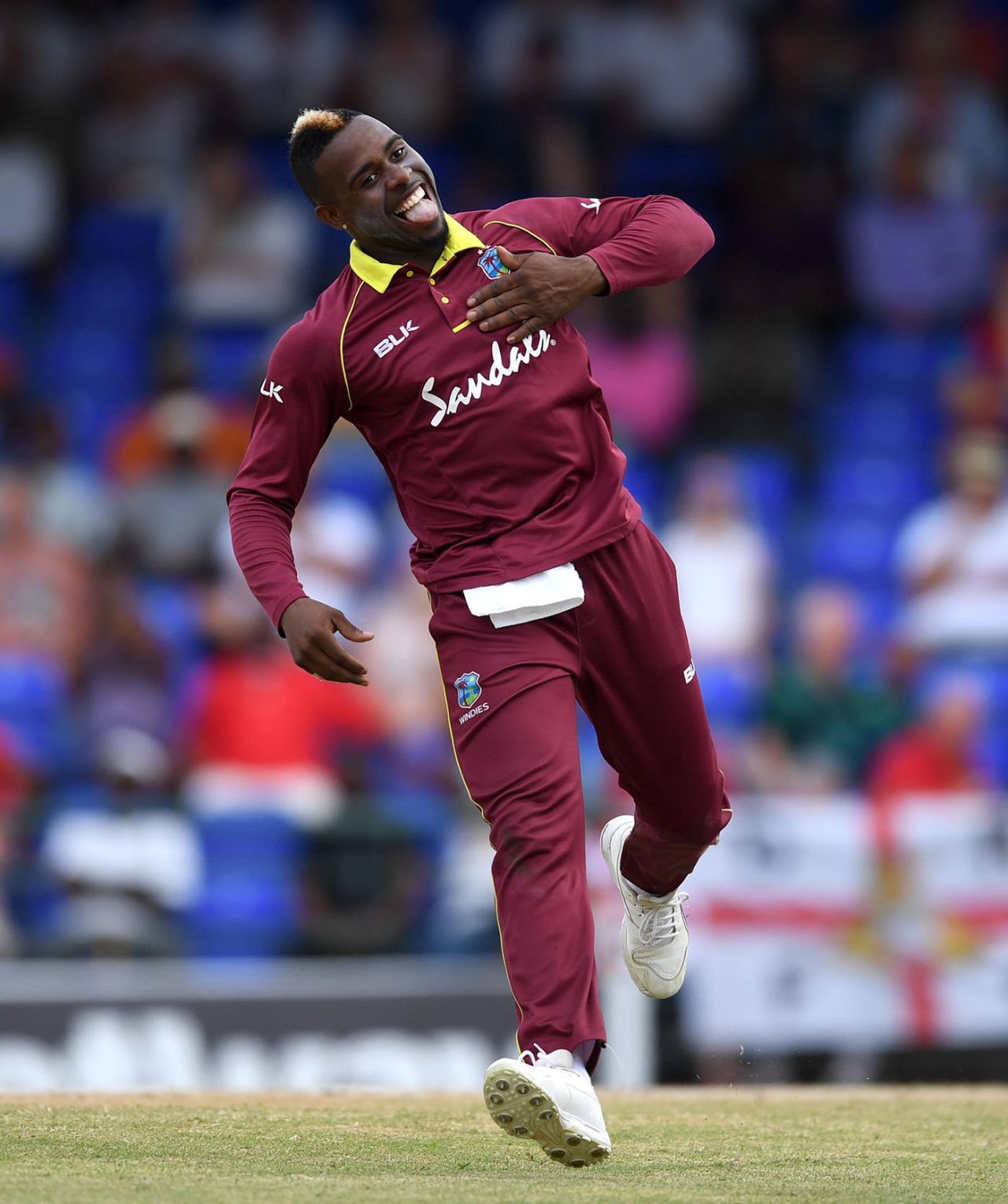 Fabian Allen struck twice in his four overs, West Indies v England, 2nd T20I, , St Kitts, March 8, 2019