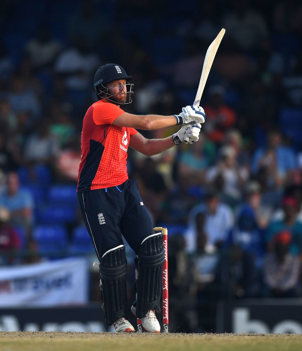 Jonny Bairstow pulls through midwicket, West Indies v England, 3rd T20I, St Kitts, March 10, 2019
