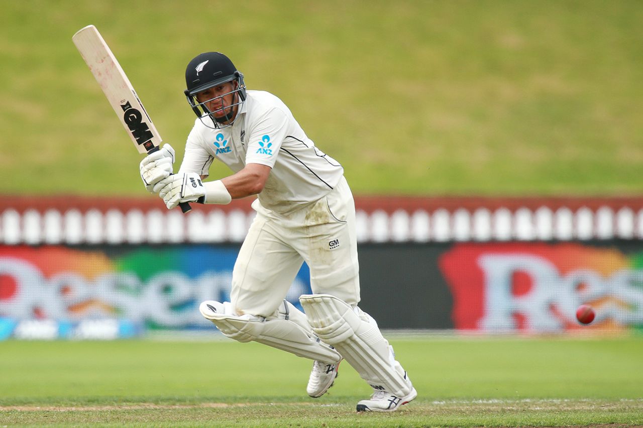 Ross Taylor whips the ball into the leg side, New Zealand v Bangladesh, 2nd Test, Wellington, 4th day, March 11, 2019
