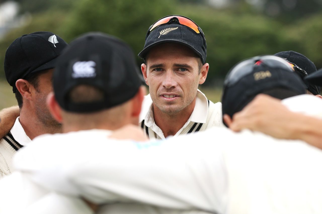 Tim Southee captained the side in the absence of Kane Williamson, New Zealand v Bangladesh, 2nd Test, Wellington, 5th day, March 12, 2019
