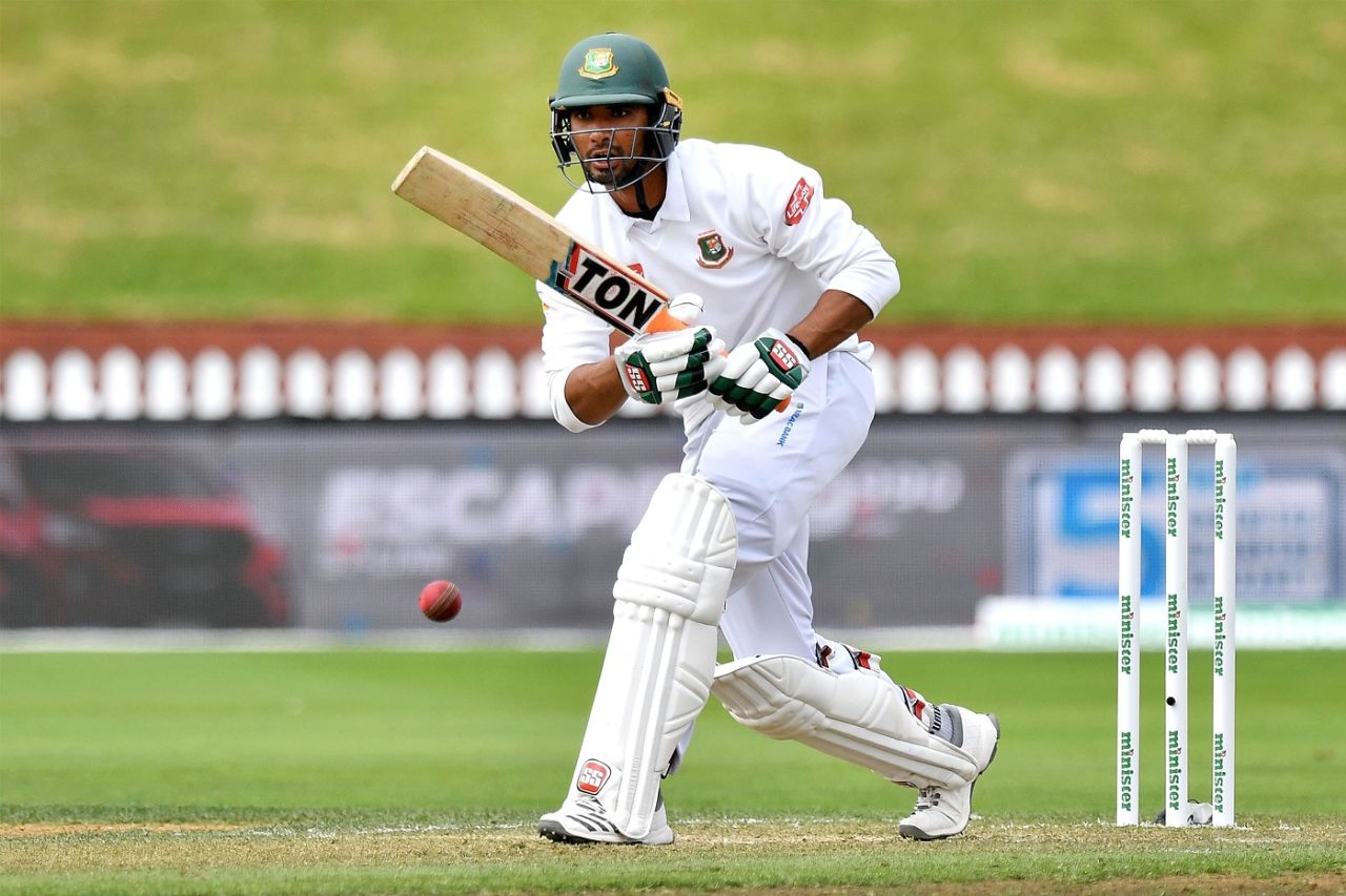 Mahmudullah plays one on the leg side, New Zealand v Bangladesh, 2nd Test, Wellington, 5th day, March 12, 2019