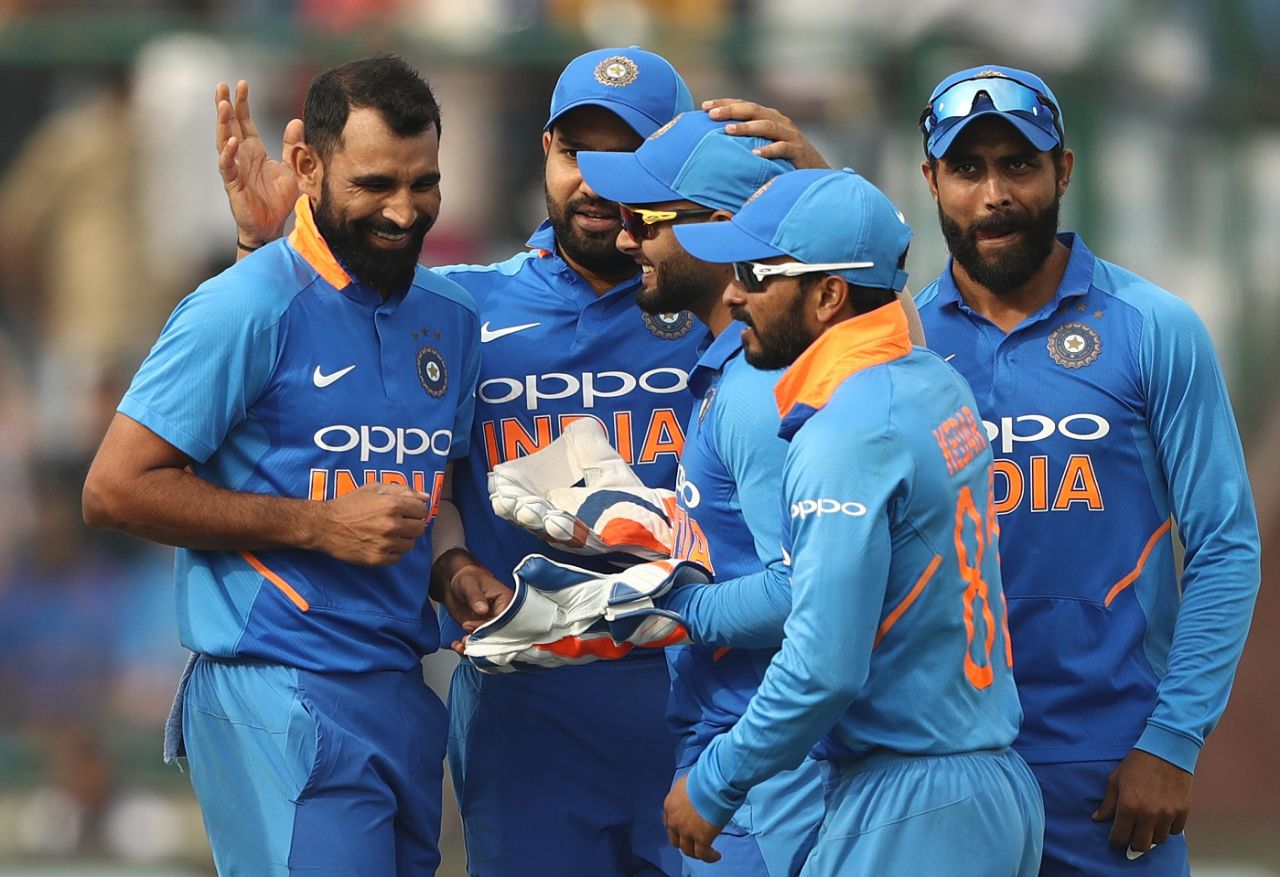 Mohammed Shami is known for reversing both the white and red balls, India v Australia, 5th ODI, New Delhi, March 14, 2019