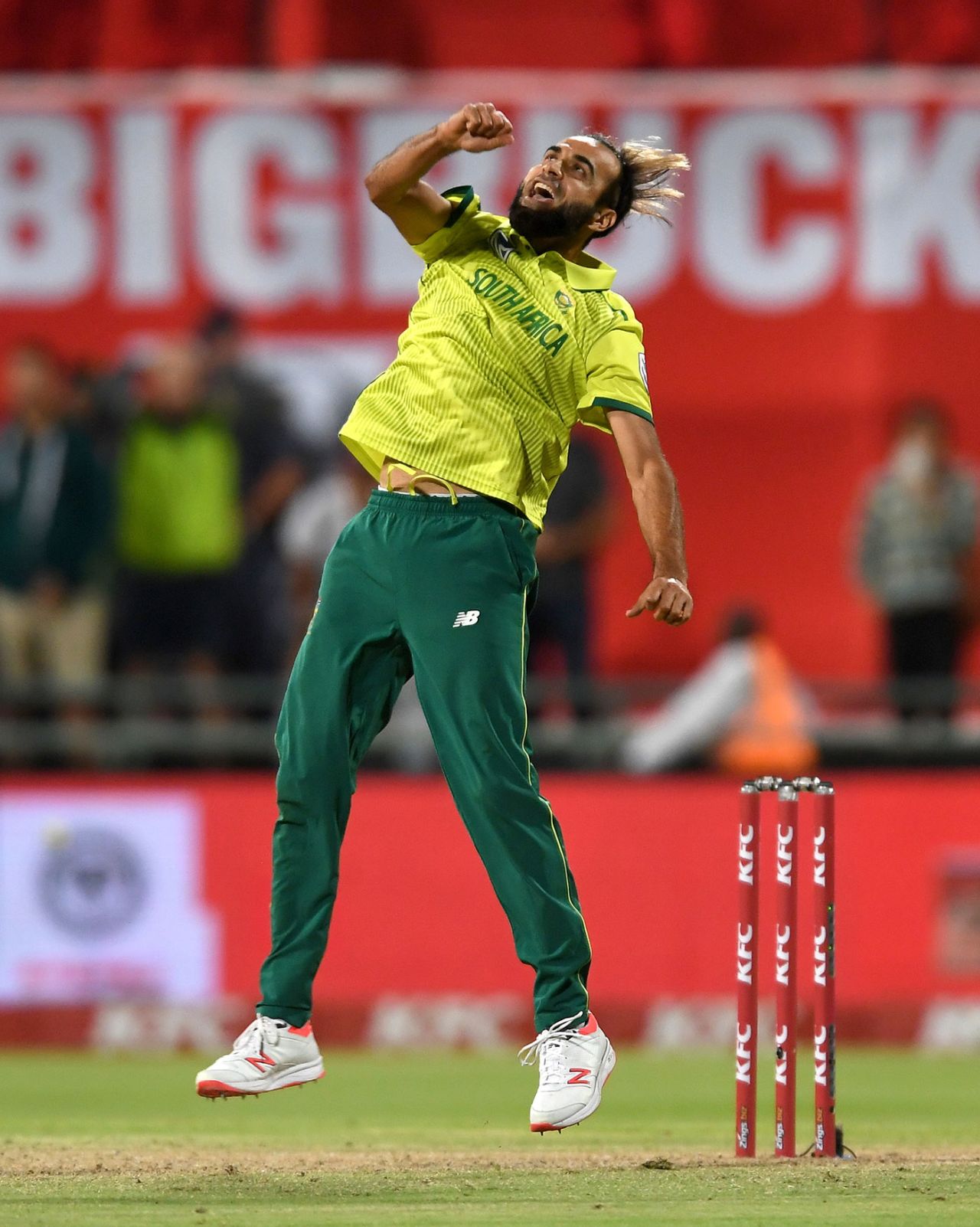 Imran Tahir secured the Super Over for South Africa, South Africa v Sri Lanka, 1st T20I, Cape Town, March 19, 2019