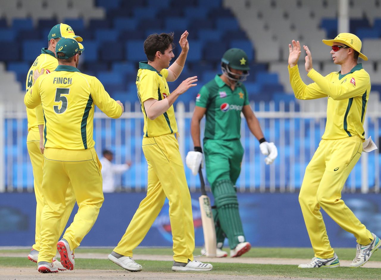 Jhye Richardson made early inroads, Pakistan v Australia, 2nd ODI, Sharjah, March 24, 2019