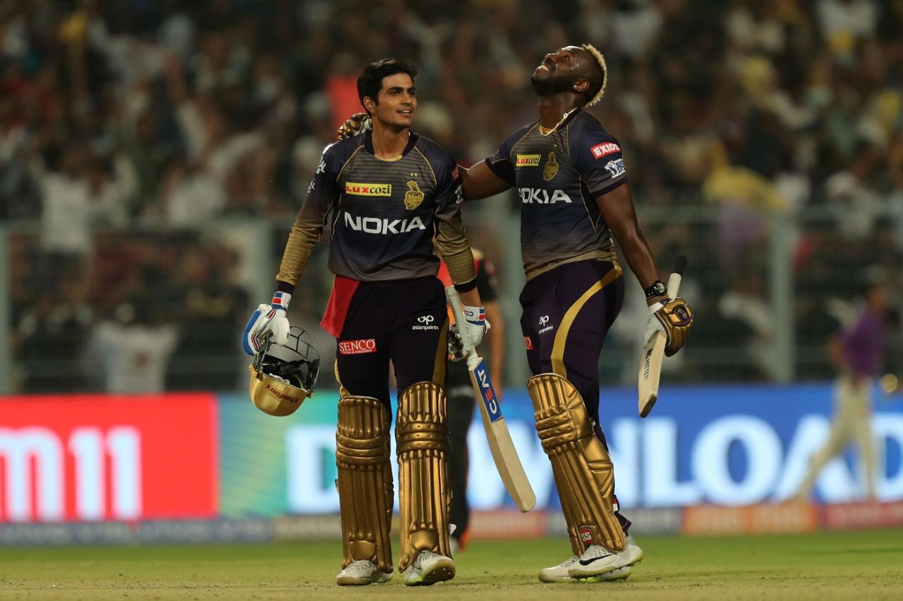 Andre Russell and Shubman Gill gave KKR a come-from-behind victory, Kolkata Knight Riders v Sunrisers Hyderabad, Indian Premier League 2019, Kolkata, March 24, 2019