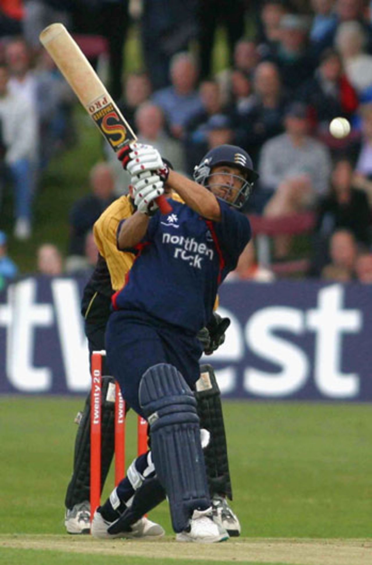 Paul Weekes hits out, Kent v Middlesex, Canterbury, July 2, 2004