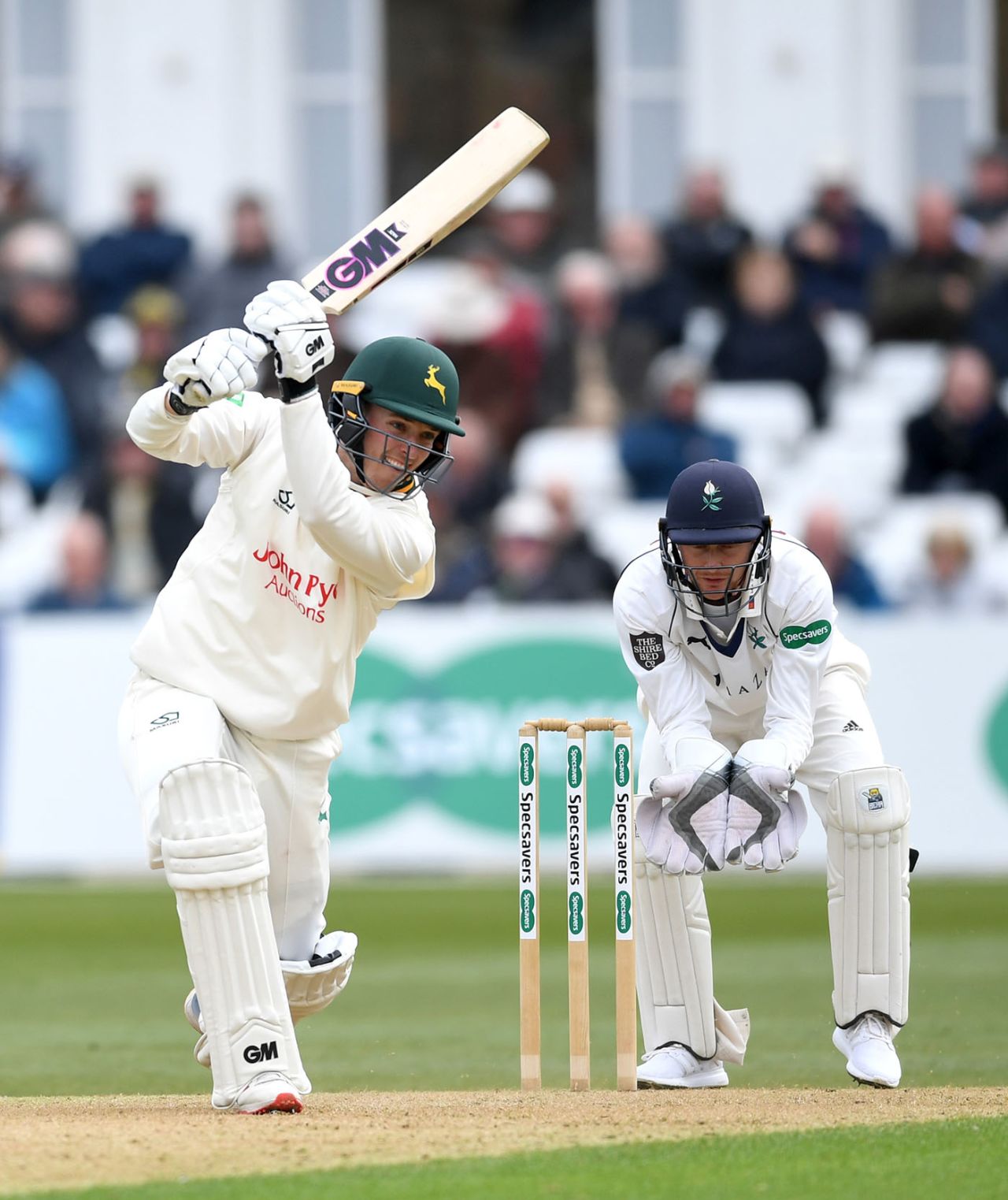 Ben Slater strokes one through the covers, Notts v Yorkshire, County Championship Division One, Trent Bridge, April 5, 2019