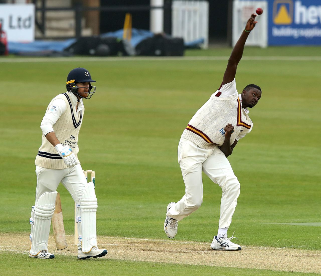 James Harris' half-century held off Jason Holder and co, Northants v Middlesex, County Championship Division Two, Wantage Road, April 7, 2019