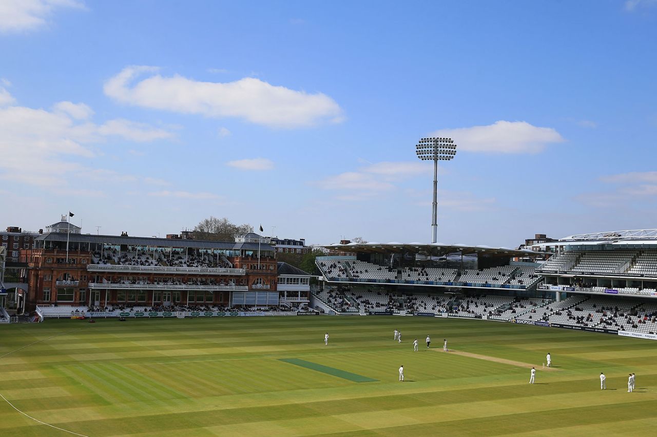 The first day of action at Lord's, Middlesex v Lancashire, April 11, 2019