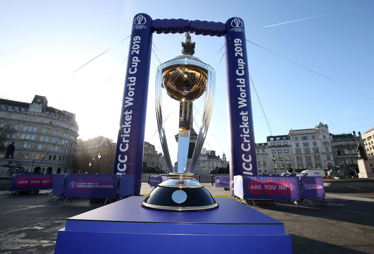 The World Cup on display at a promotional event in London, London, February 19, 2019