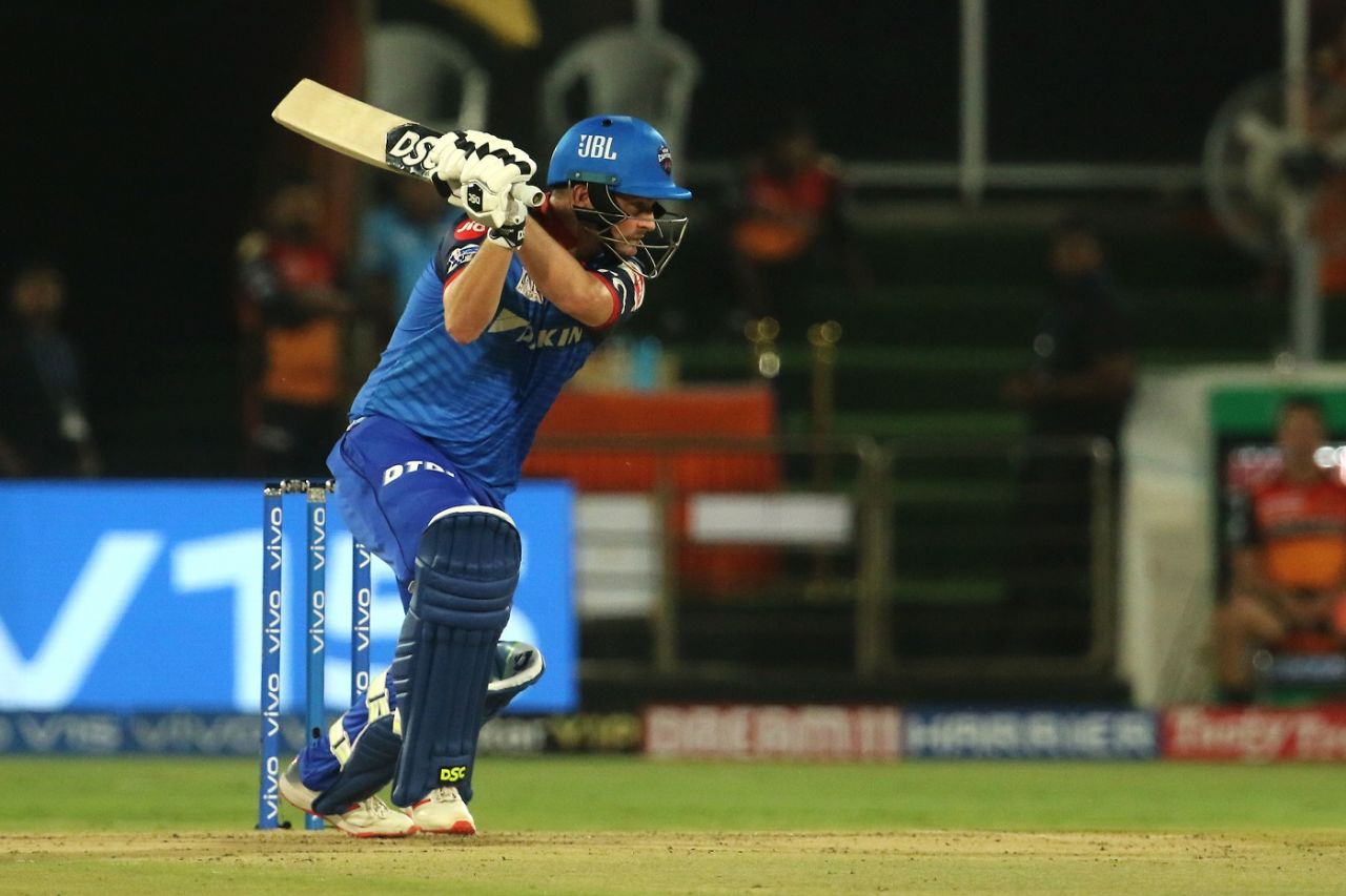 Colin Munro drives on the up, Sunrisers Hyderabad v Delhi Capitals, IPL 2019, Hyderabad, April 14, 2019