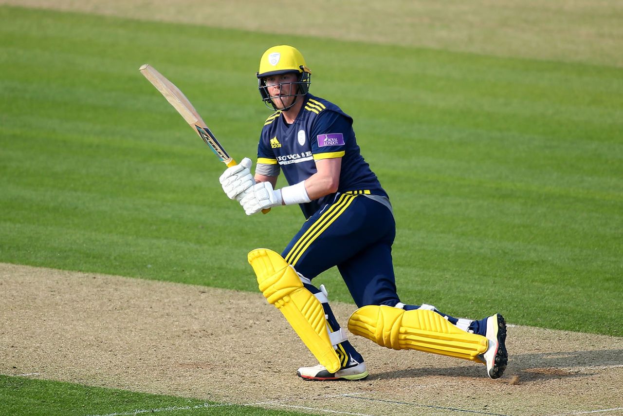 Sam Northeast scored an unbeaten ton against his former side, Kent v Hampshire, Royal London Cup, South Group, Canterbury, April 17, 2019