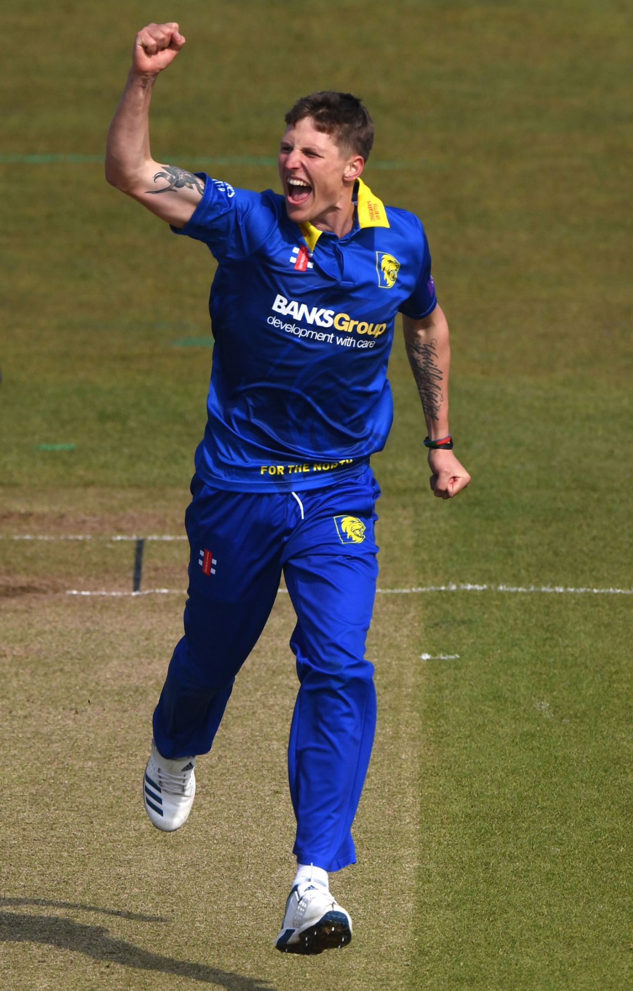 Brydon Carse bowled an incisive spell, Durham v Leicestershire, Royal London Cup, North Group, Chester-le-Street, April 19, 2019