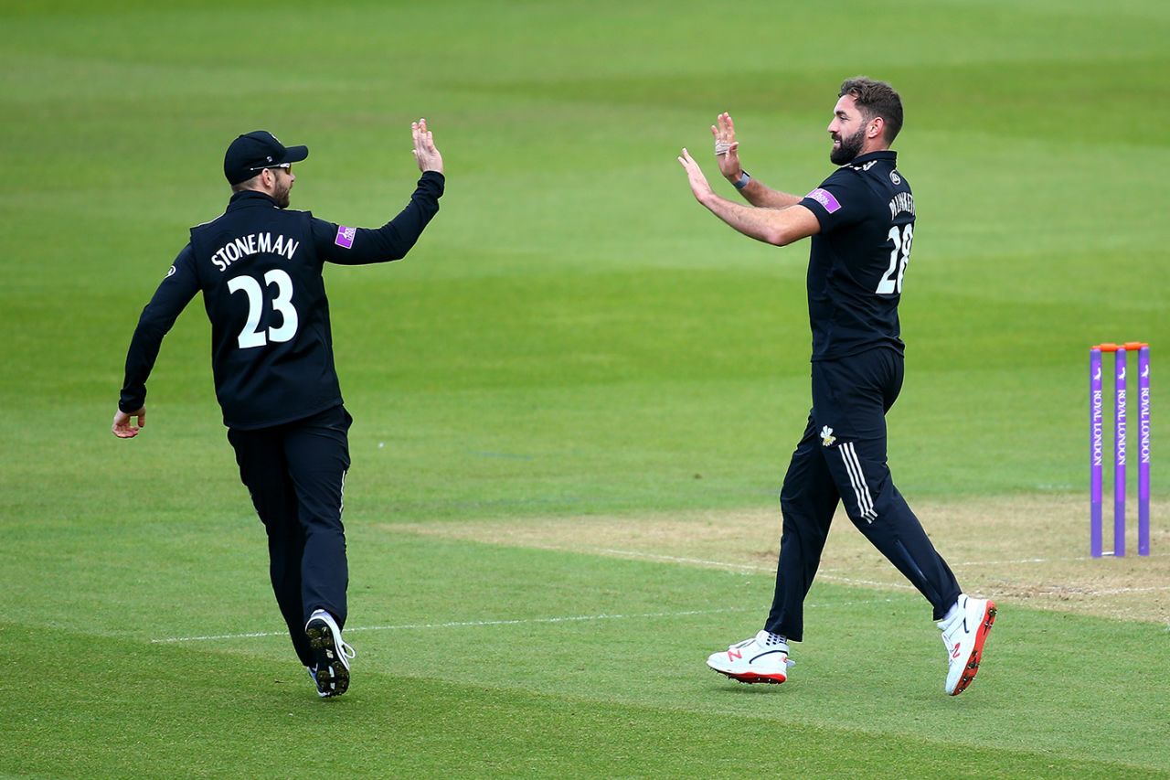 Liam Plunkett continued his return to wicket-taking form, Surrey v Middlesex, Royal London Cup, South Group, The Oval, April 25, 2019