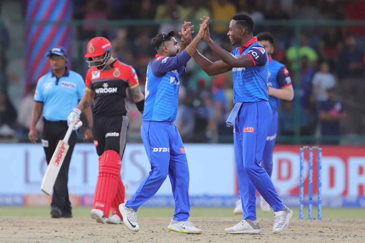 Kagiso Rabada picked up Parthiv Patel's wicket, Delhi Capitals v Royal Challengers Bangalore, IPL 2019, Delhi, April 28, 2019