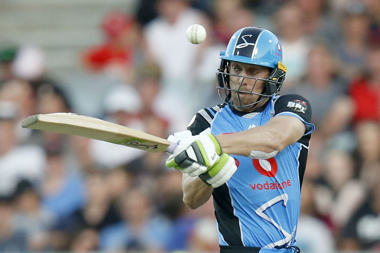 Jake Lehmann in action for the Adelaide Strikers, Melbourne Renegades v Adelaide Strikers, Big Bash League, Geelong, January 3, 2019