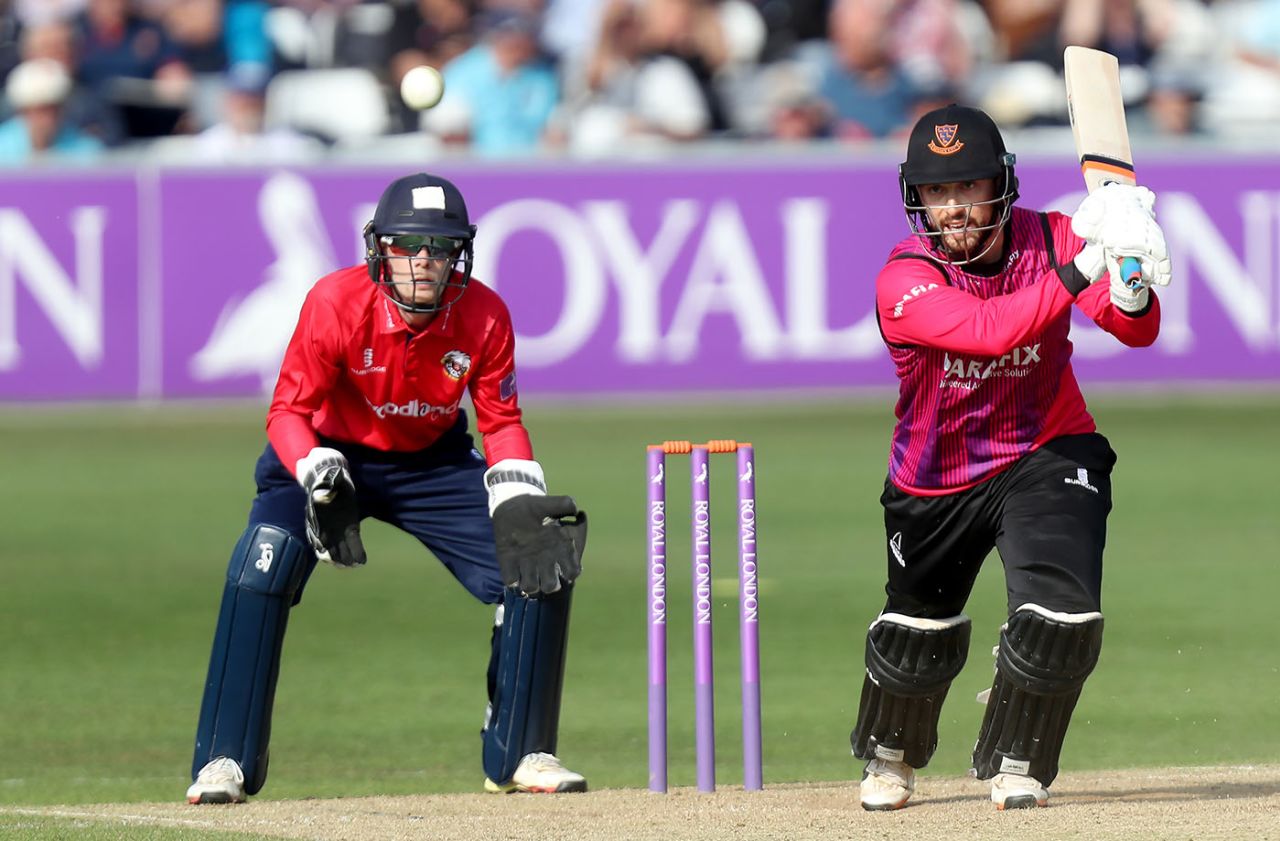 Will Beer of Sussex in batting action, Essex v Sussex, Royal London One Day Cup, Chelmsford, April 30, 2019
