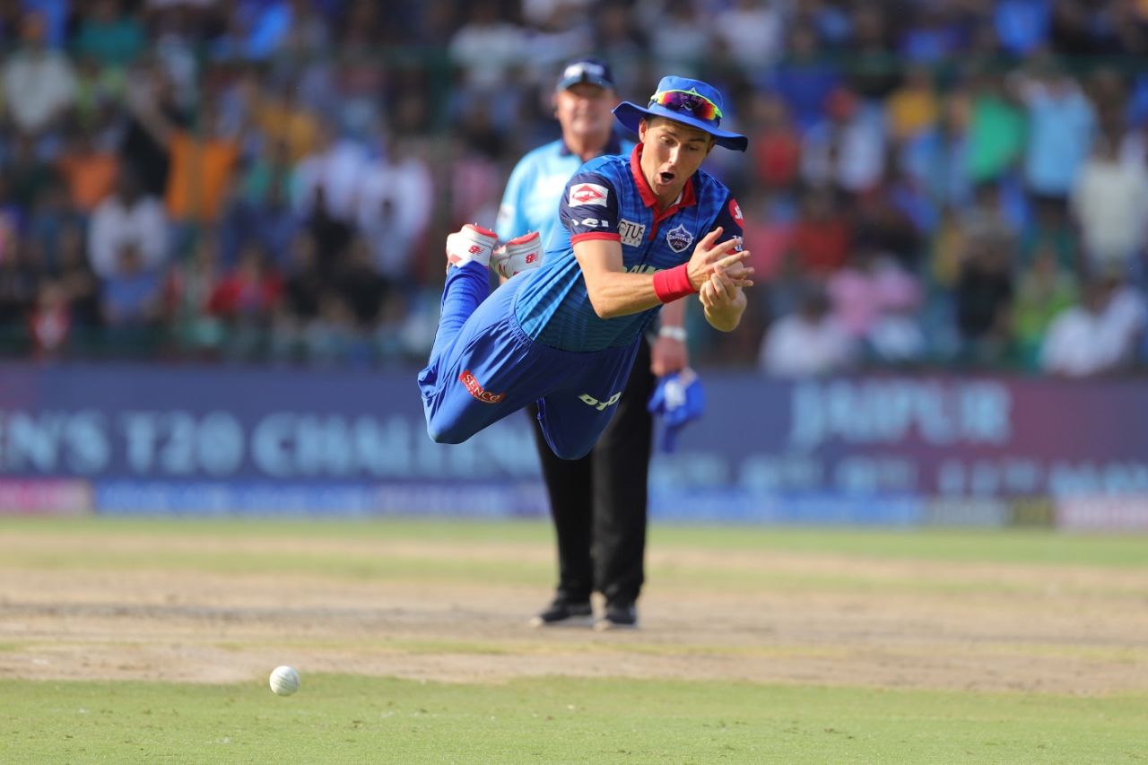 Trent Boult drops a catch, Delhi Capitals v Rajasthan Royals, IPL 2019, Delhi 