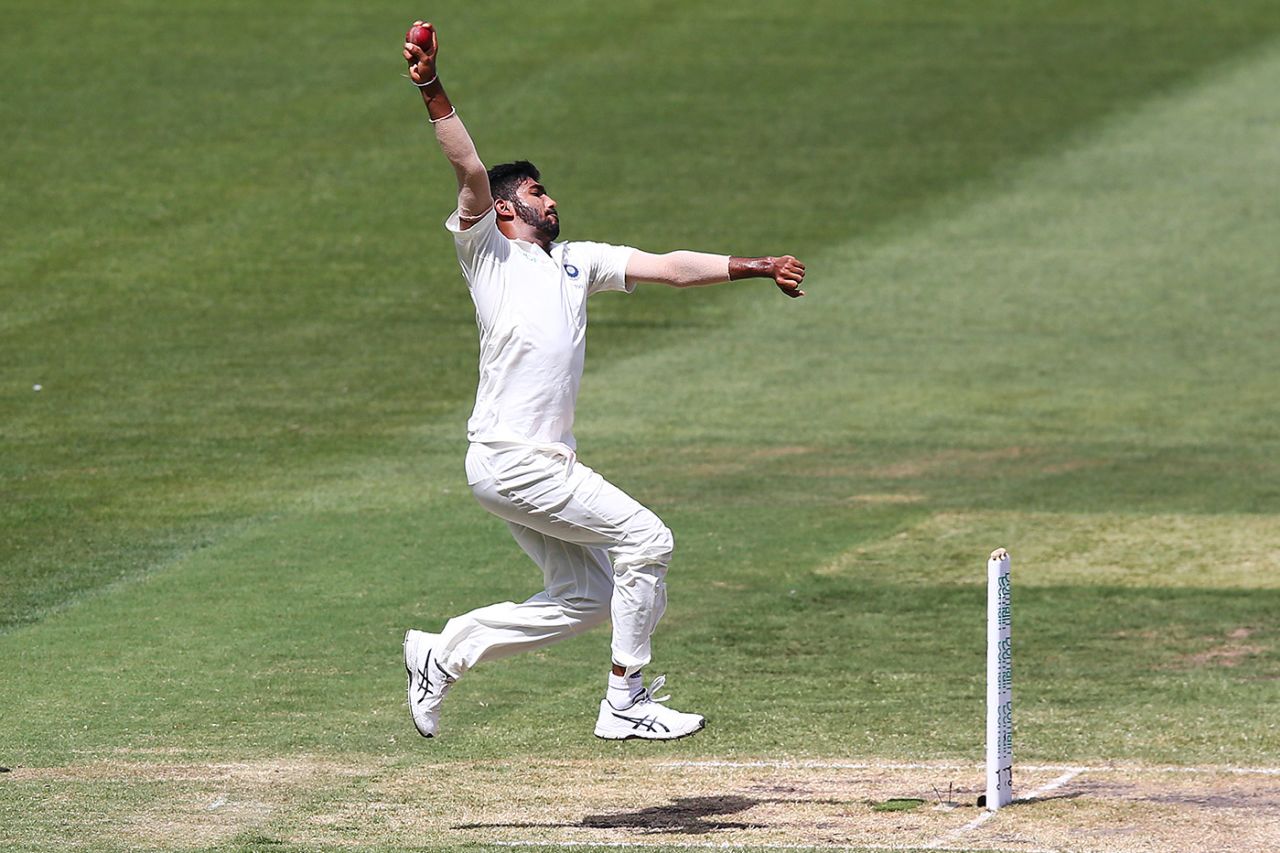 Jasprit Bumrah bowls, Australia v India, third Test, day three, Melbourne, December 29, 2018