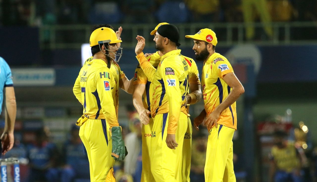 Harbhajan Singh had another good day, picking up two wickets, Chennai Super Kings v Delhi Capitals, IPL 2019 Qualifier 2, Visakhapatnam, May 10, 2019
