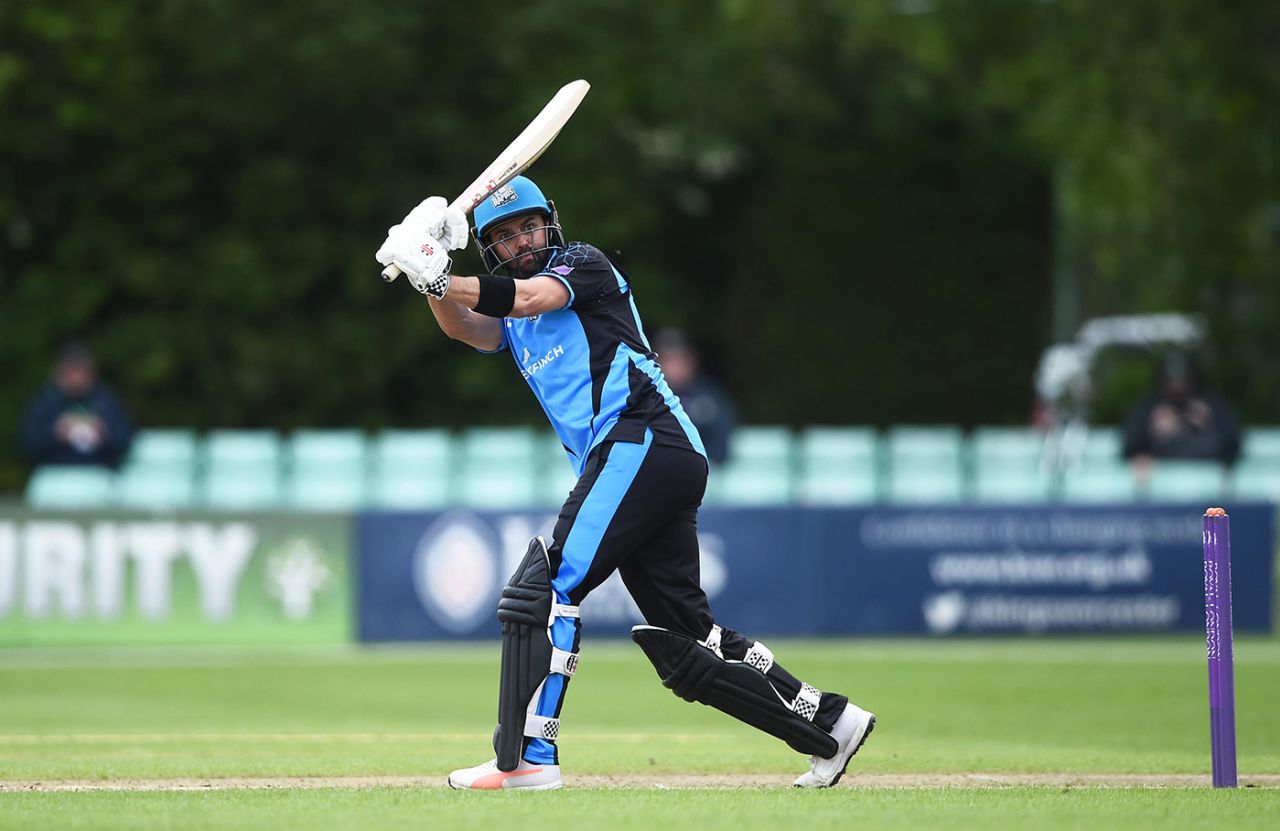 Callum Ferguson flicks into the leg side, Worcestershire v Somserset, Royal London Cup play-off, New Road, May 10, 2019