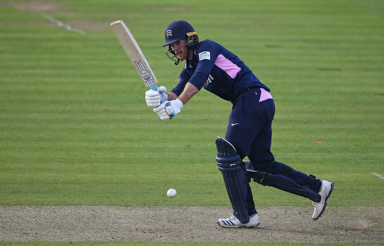 James Harris comes down and works to leg, Middlesex v Lancashire, Royal London Cup, Lord's, May 10, 2019