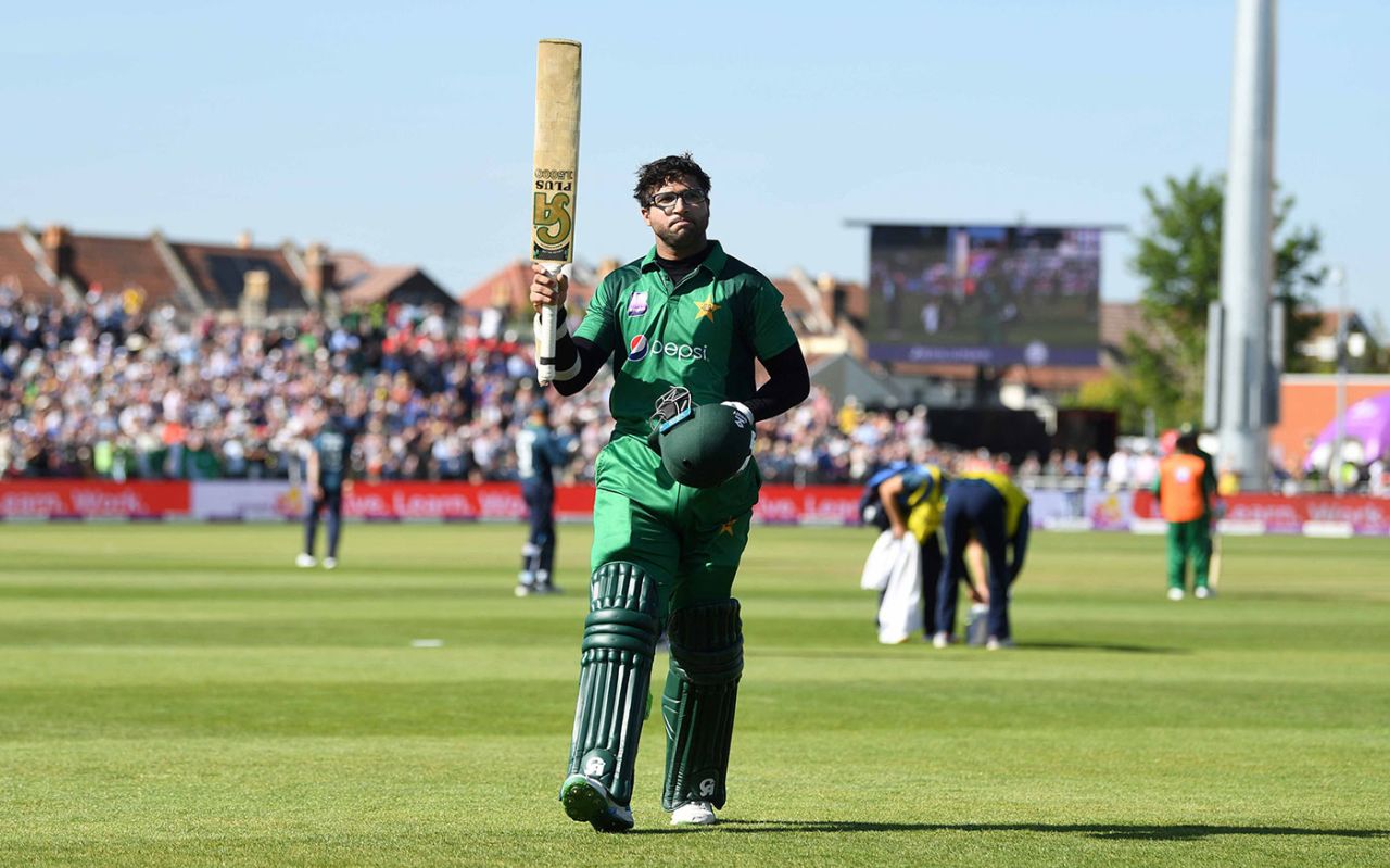 Imam-ul-Haq leaves the field after his 151, England v Pakistan, 3rd ODI, Bristol, May 14, 2019