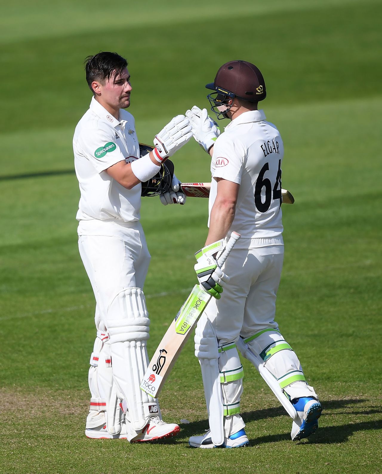 Rory Burns and Dean Elgar made centuries for Surrey, Somerset v Surrey, Taunton, 1st day, May 14, 2019
