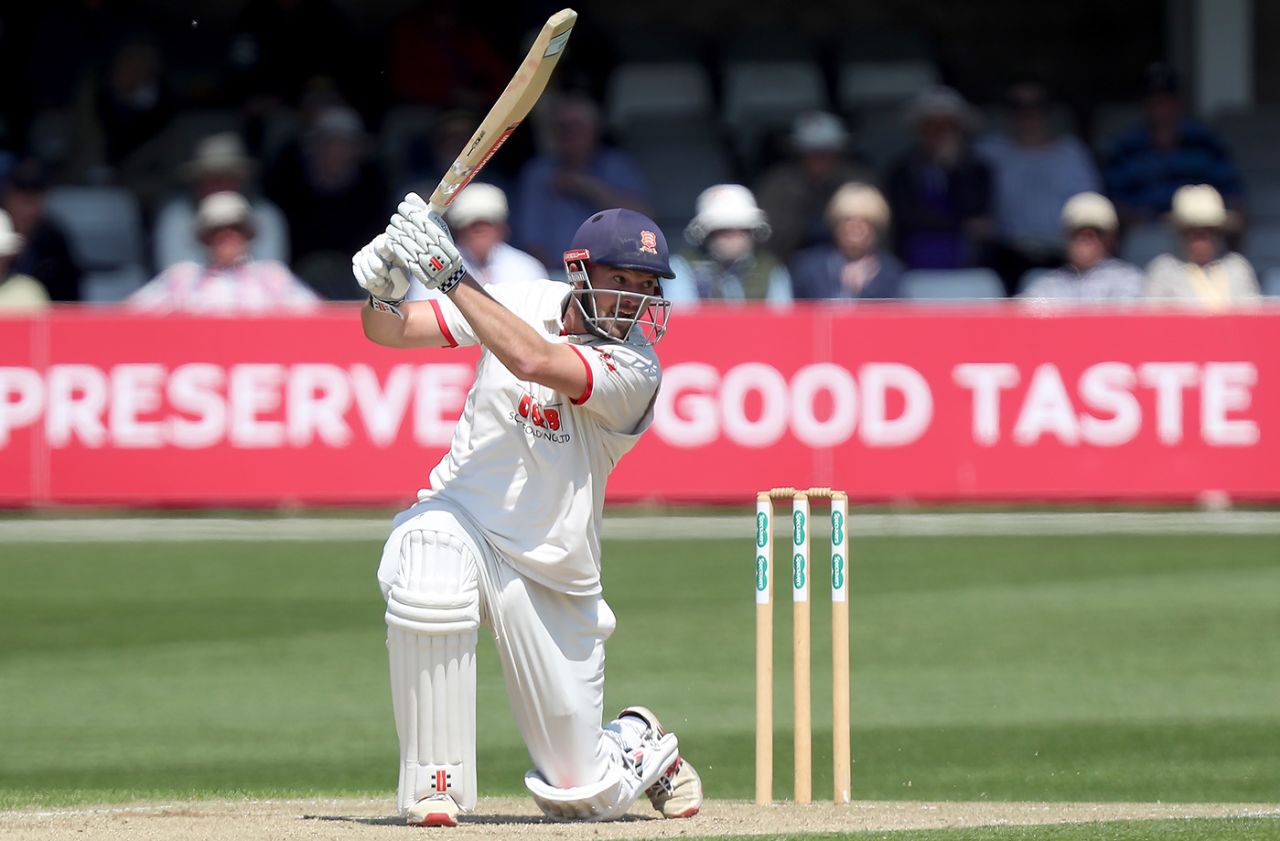 Nick Browne tucks into a drive, Essex v Nottinghamshire, County Championship, Chelmsford, 2nd day, May 15, 2019