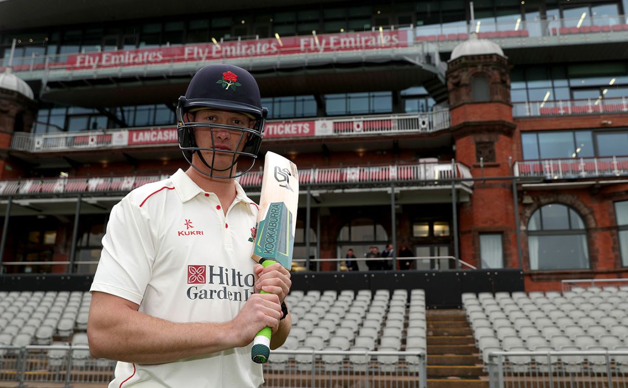 Keaton Jennings during Lancashire's media day ahead of County Championship Division Two season, Old Trafford, April 3, 2019
