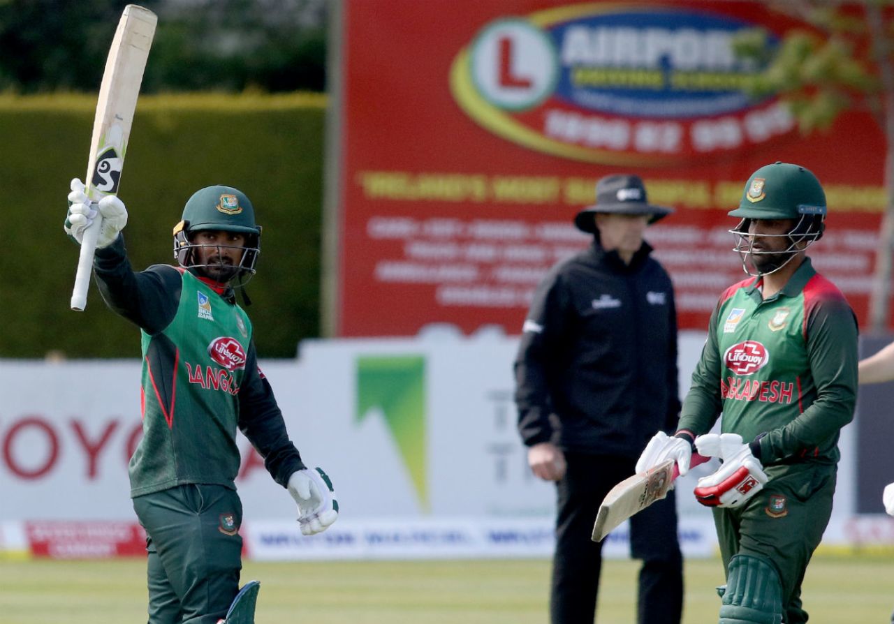 Liton Das and Tamim Iqbal helped Bangladesh cruise, Ireland v Bangladesh, Tri-series 2019, Malahide, May 15, 2019