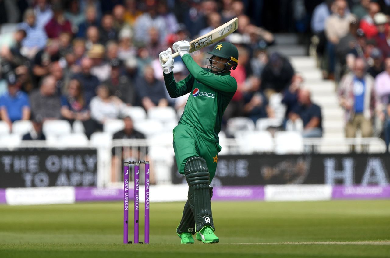 Fakhar Zaman rattles off a pull, England v Pakistan, 4th ODI, Trent Bridge, May 17, 2019