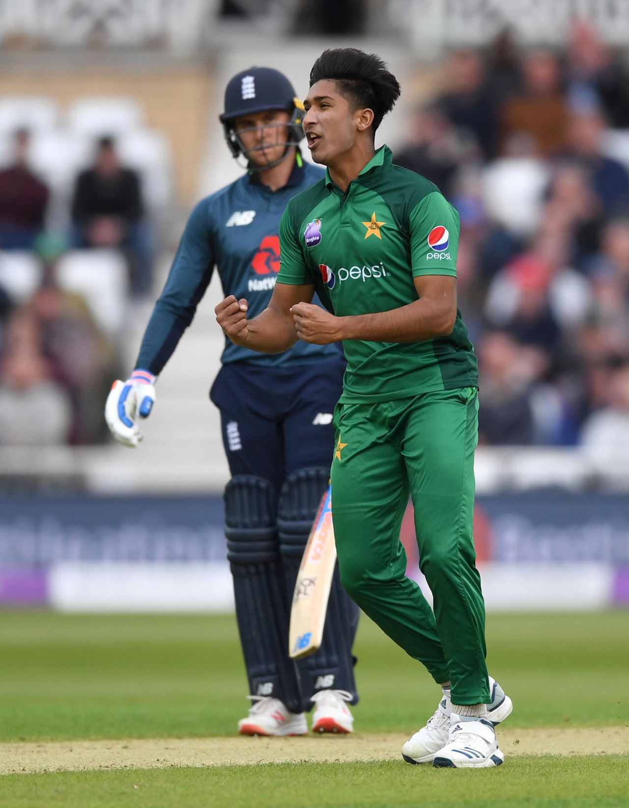 Mohammad Hasnain claimed a breakthrough, England v Pakistan, 4th ODI, Trent Bridge, May 17, 2019