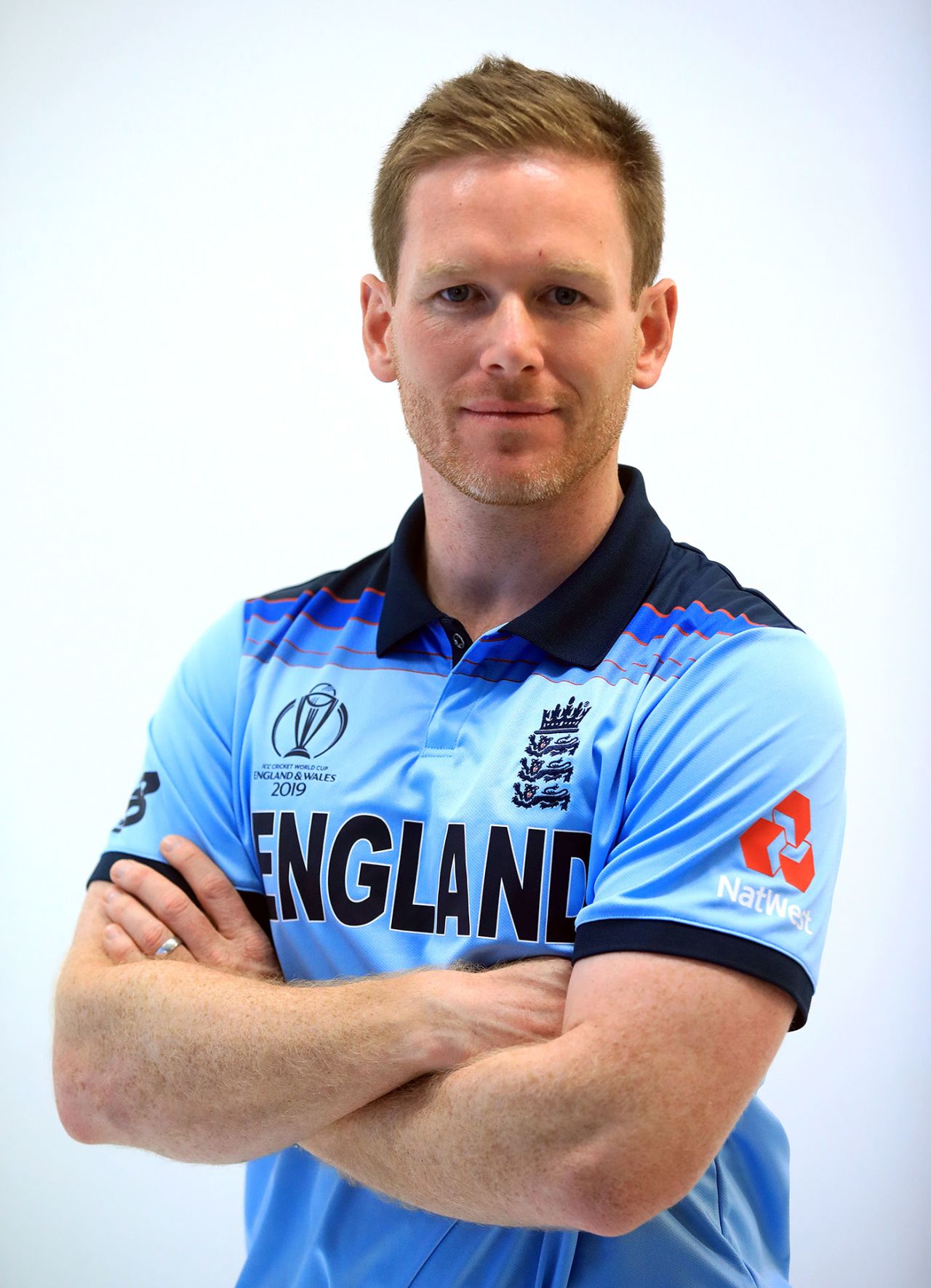 Eoin Morgan models the new England World Cup kit, May 21, 2019
