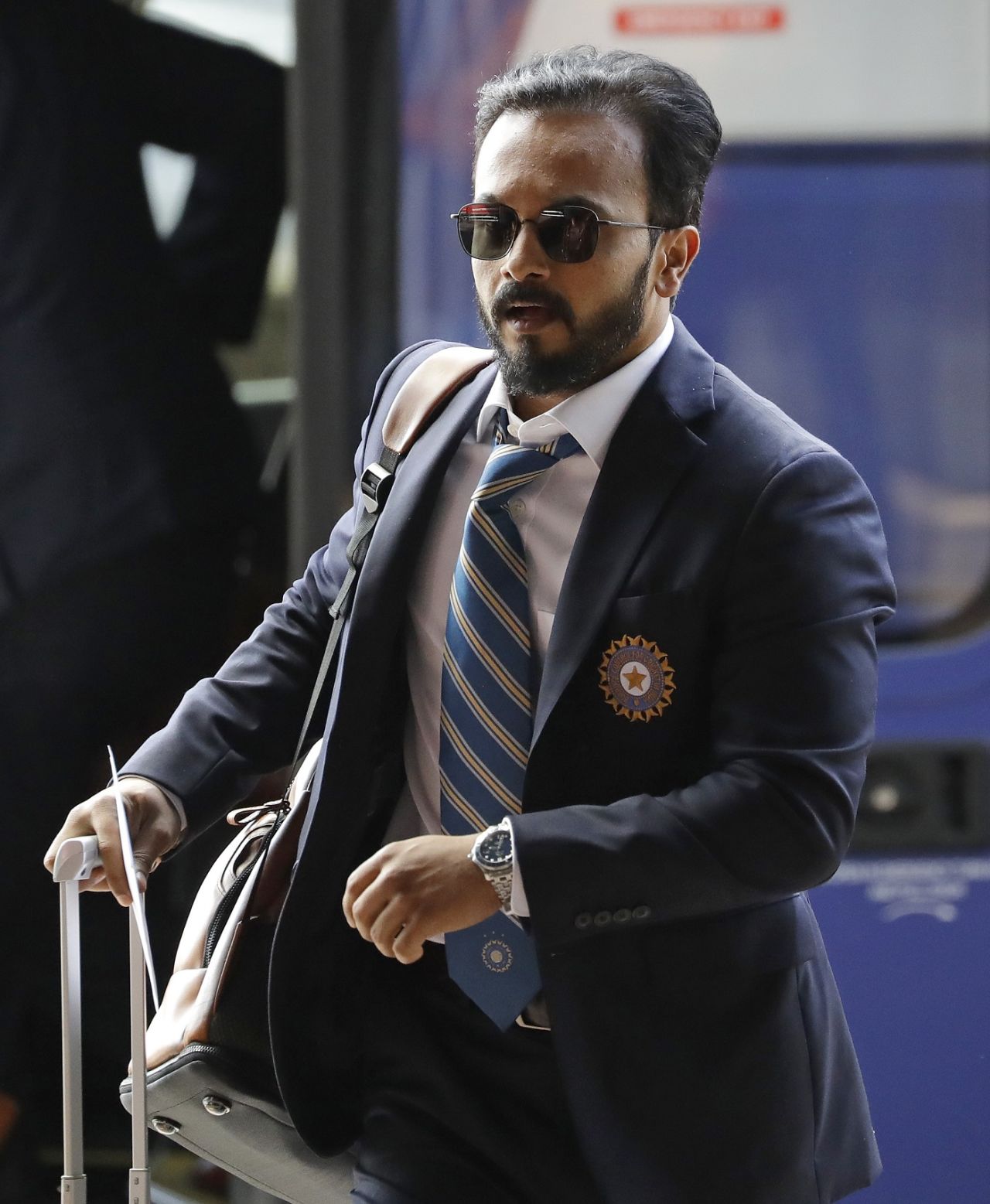 Kedar Jadhav makes his way to the team hotel in London, World Cup 2019, London, May 22, 2019