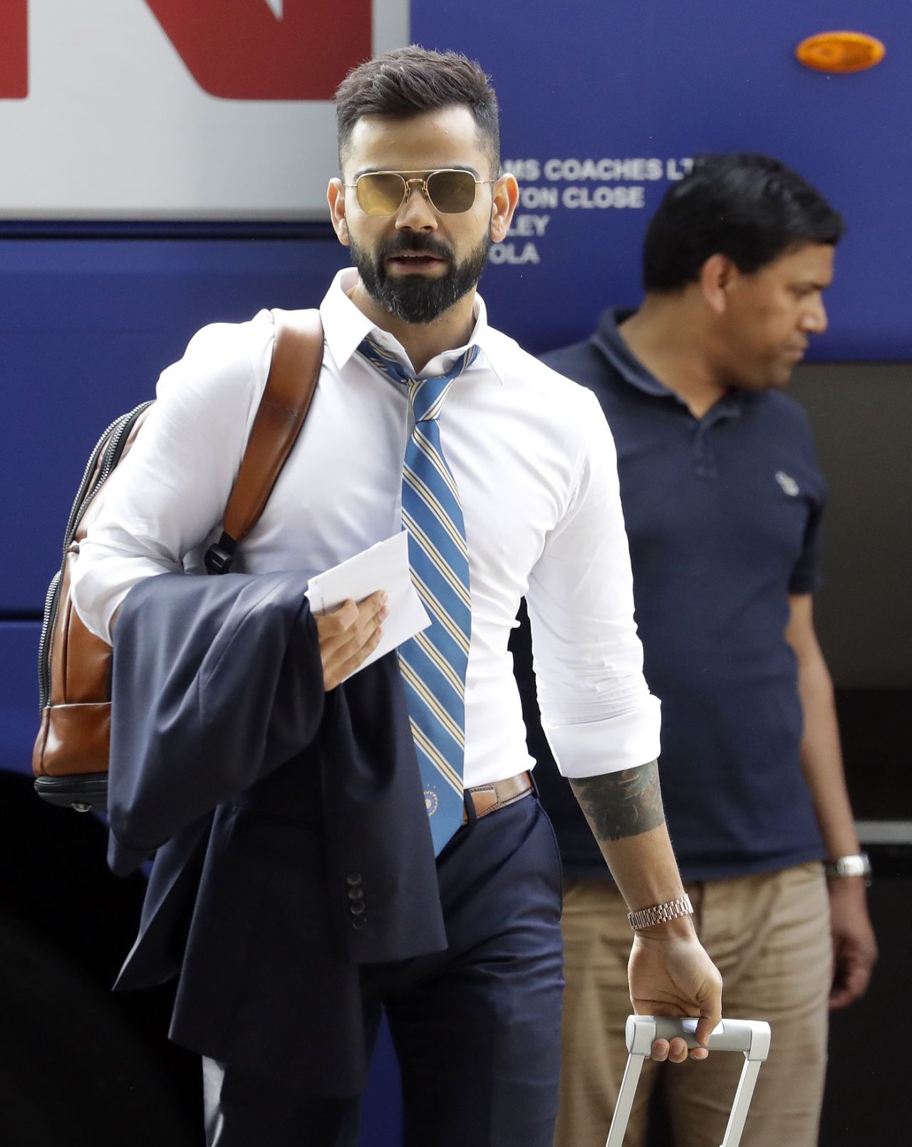 Virat Kohli arrives at the team hotel in London, World Cup 2019, London, May 22, 2019