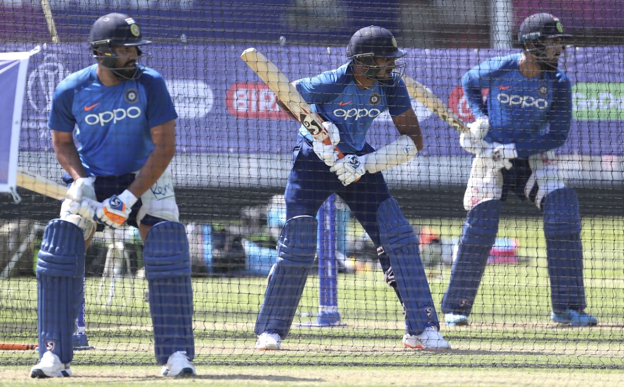 Rohit Sharma, Vijay Shankar and KL Rahul train, London, May 23, 2019