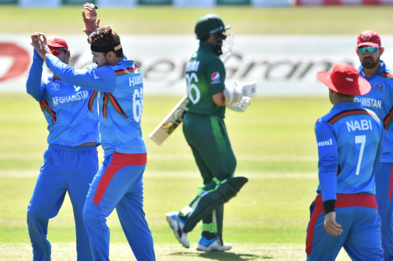 Hamid Hassan struck for an early wicket, Afghanistan v Pakistan, World Cup 2019, warm-up, Bristol, May 24, 2019