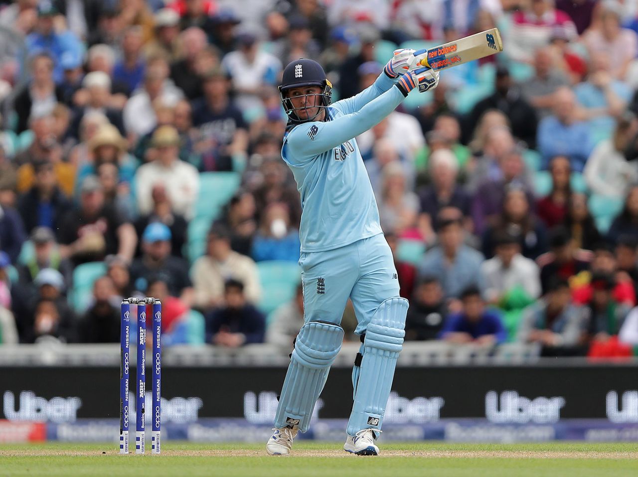 Jason Roy carves another boundary through the off side, England v Afghanistan, World Cup 2019 warm-ups, The Oval, May 27, 2019