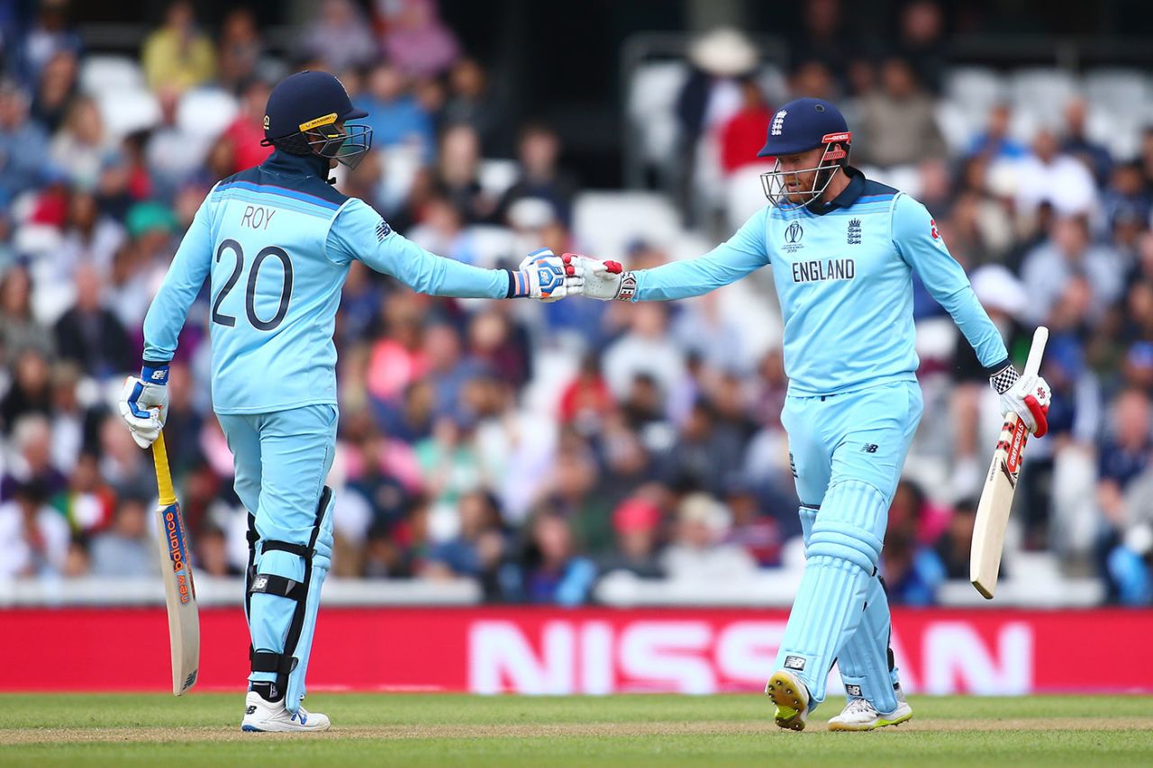 Jonny Bairstow and Jason Roy produced another formidable opening stand, England v Afghanistan, World Cup 2019 warm-ups, The Oval, May 27, 2019