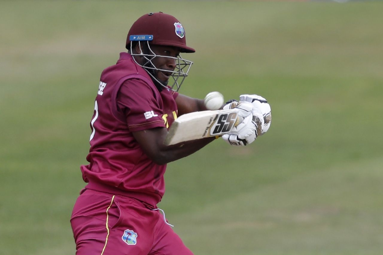 Andre Russell prepares to let it rip, New Zealand v West Indies, ICC World Cup warm-up, Bristol, May 28, 2019