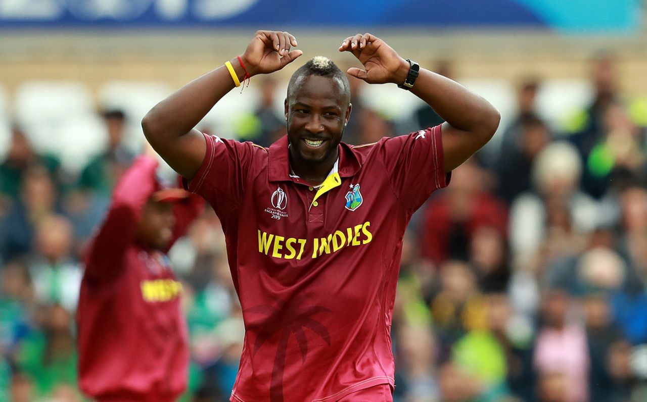 Andre Russell was on fiery form, Pakistan v West Indies, World Cup 2019, Trent Bridge, May 31, 2019