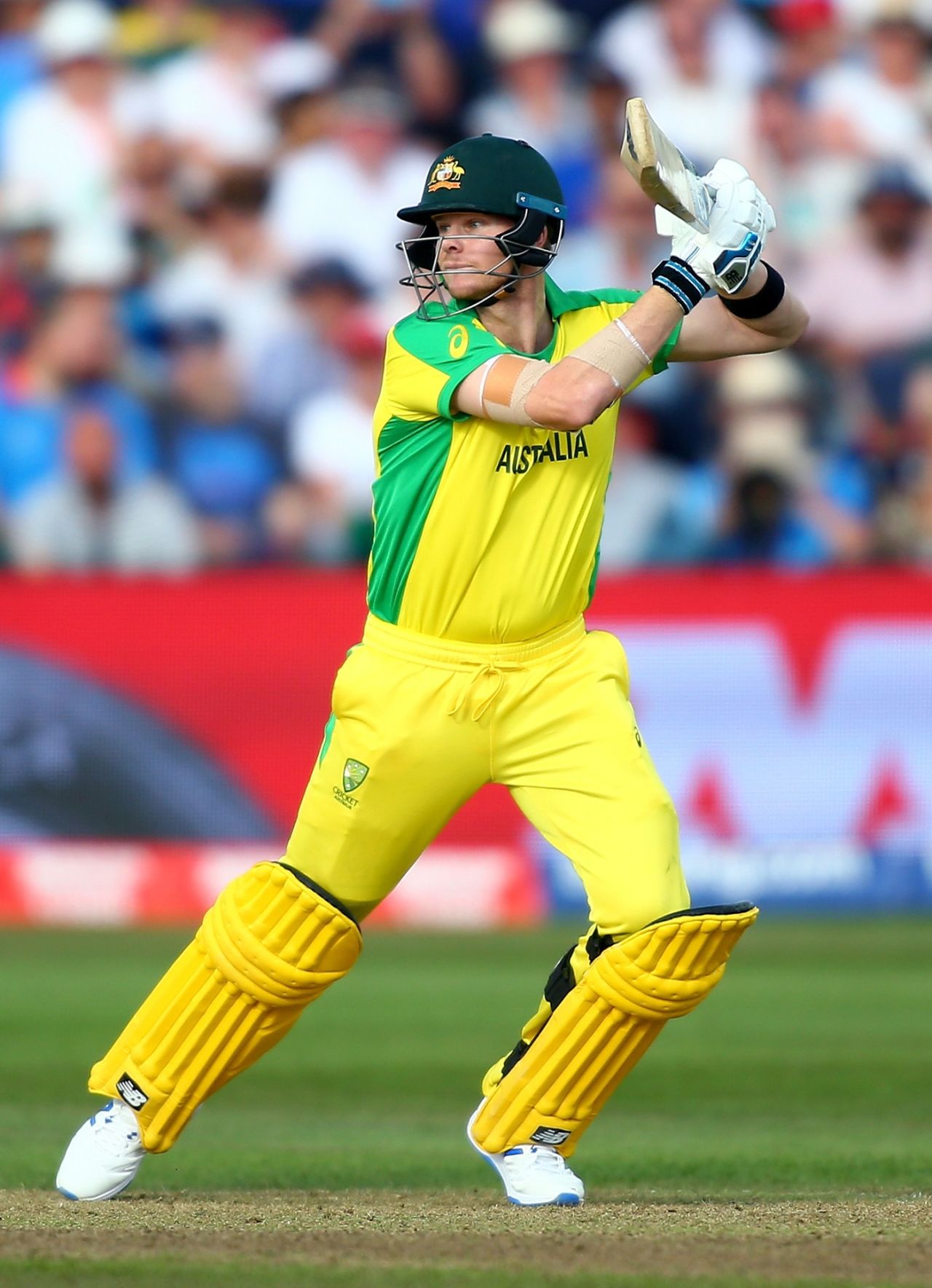 Steven Smith guides the ball through the off side, Afghanistan v Australia, World Cup 2019, Bristol, June 1, 2019