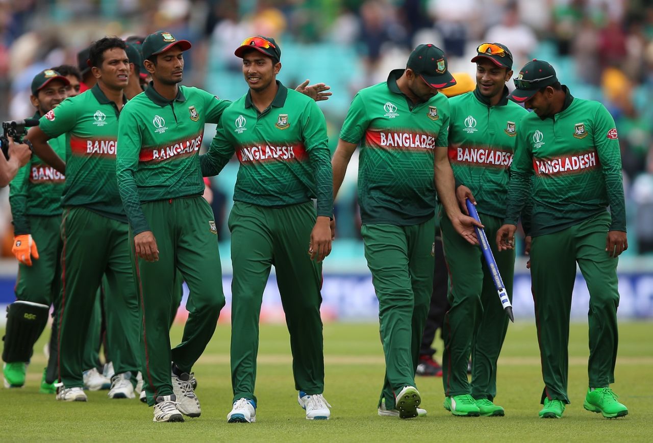 Bangladesh's players after victory over South Africa,Bangladesh v South Africa, World Cup 2019, The Oval, June 2, 2019