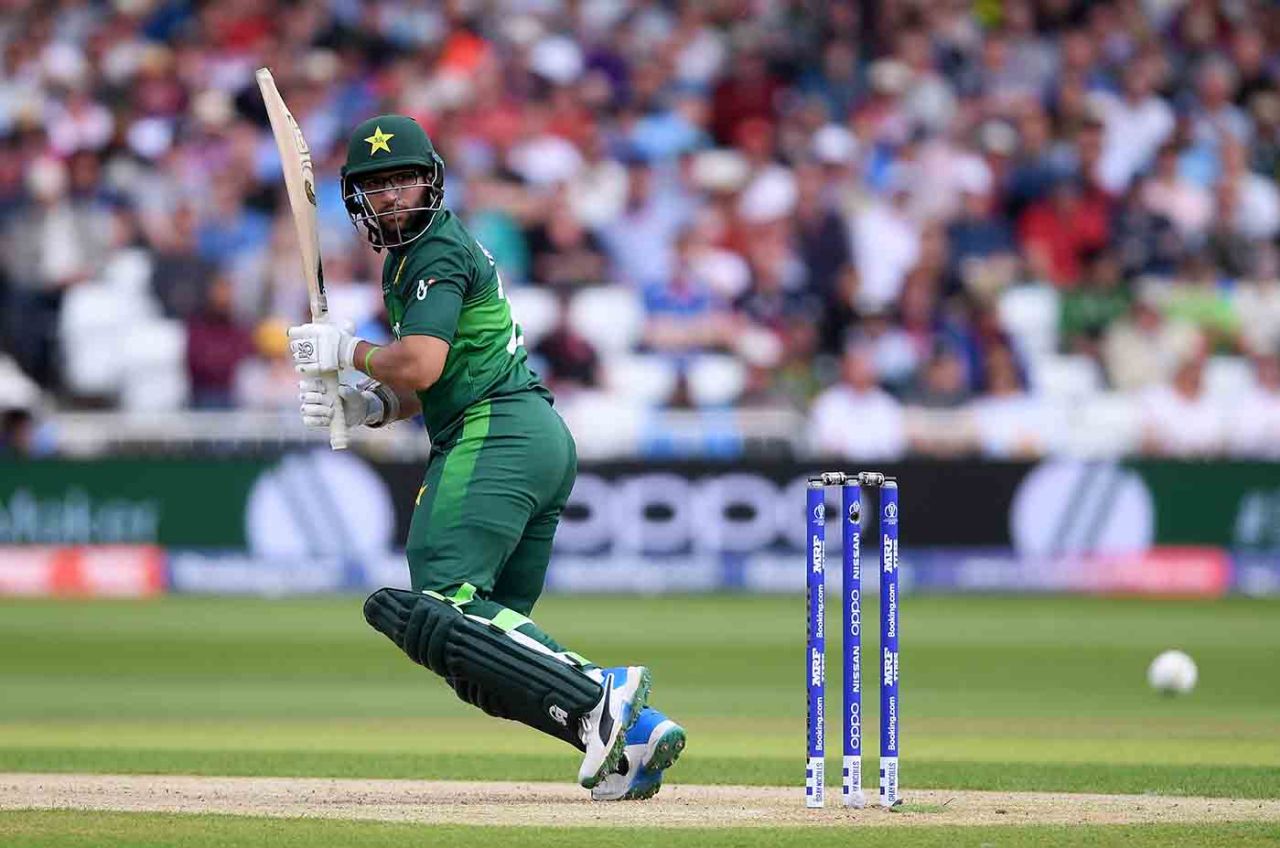Imam-ul-Haq plays one towards third man, England v Pakistan, World Cup 2019, Trent Bridge, June 3, 2019