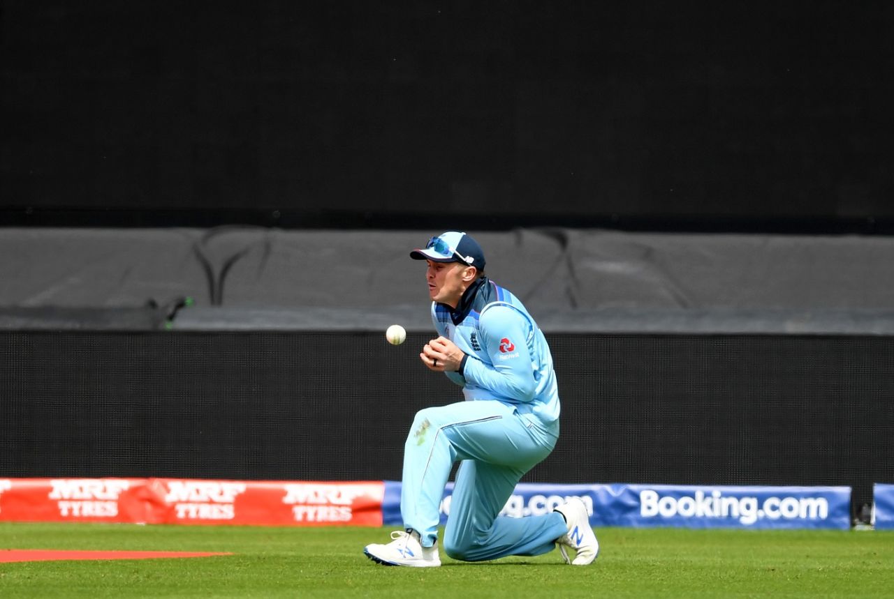 Jason Roy dropped a sitter at long-off, England v Pakistan, World Cup 2019, Trent Bridge, June 3, 2019