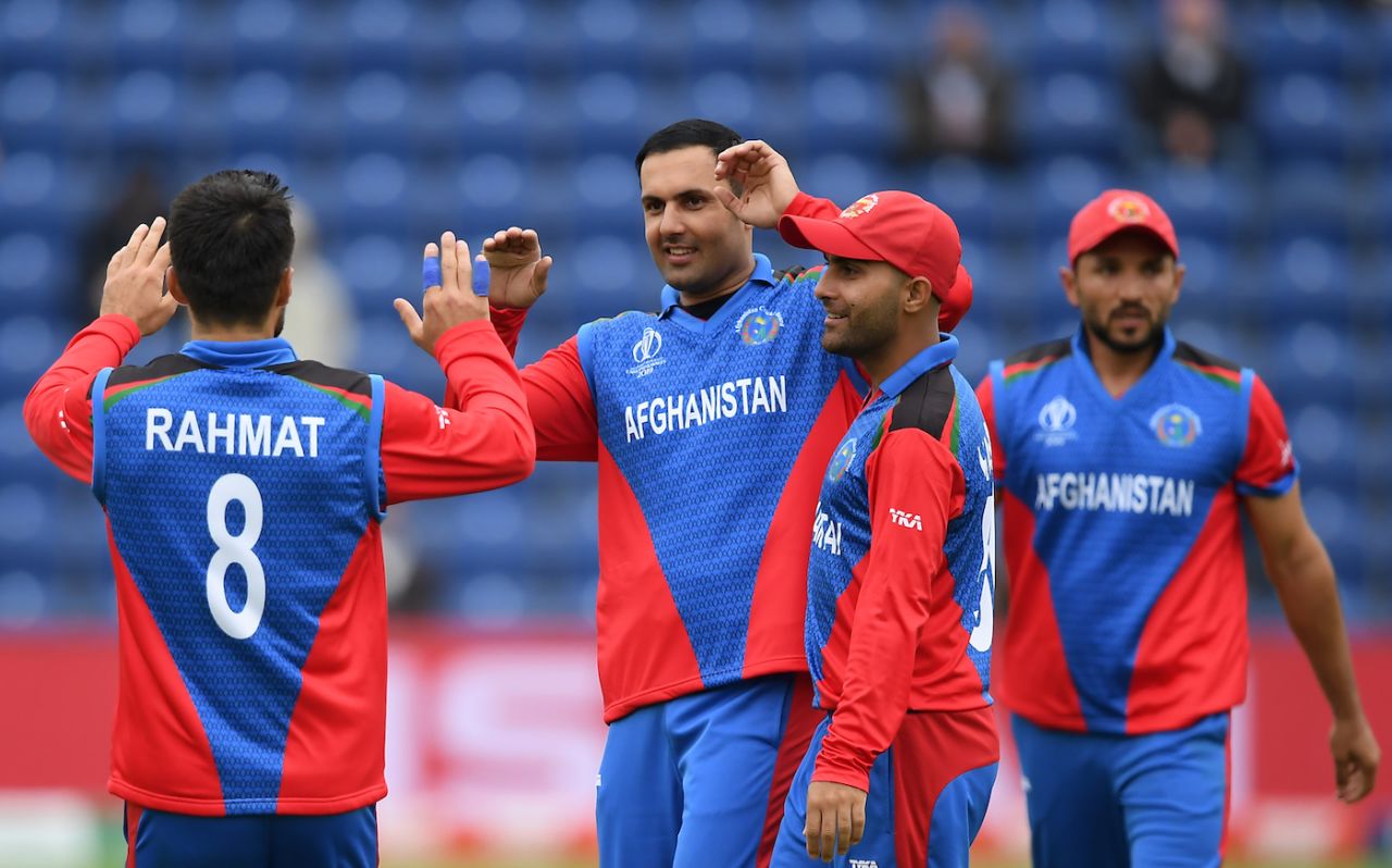 Mohammad Nabi broke Sri Lanka's opening stand, Afghanistan v Sri Lanka, World Cup 2019, Cardiff, June 4, 2019