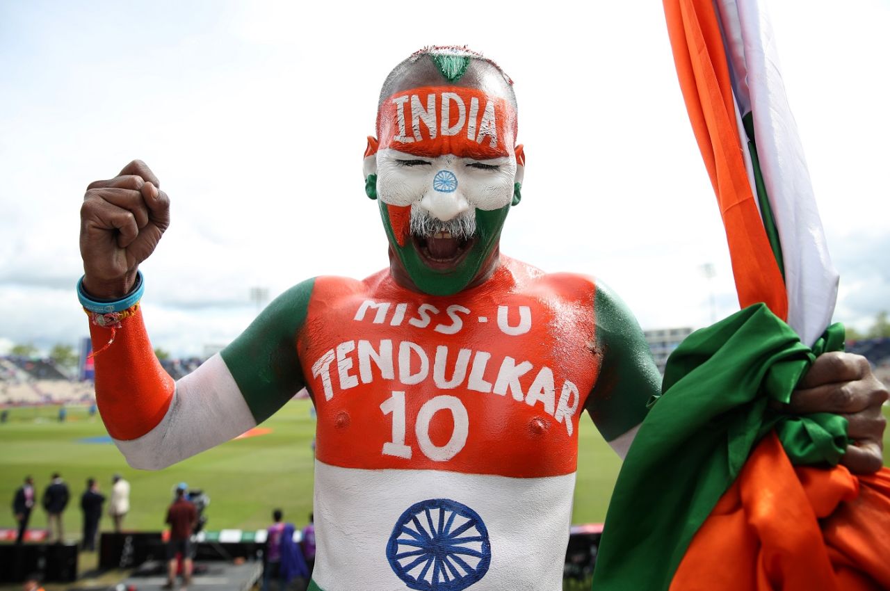 Sachin Tendulkar fan Sudhir Kumar Chaudhary at the match, India v South Africa, World Cup 2019, Southampton, June 5, 2019