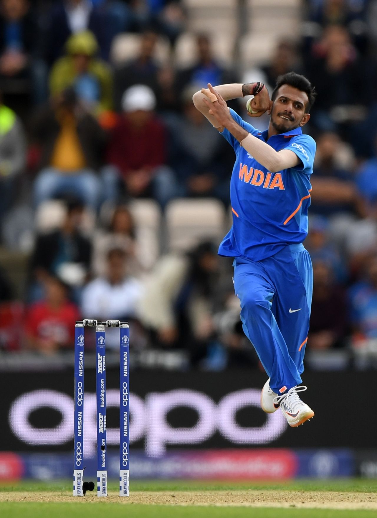 Yuzvendra Chahal broke the partnership between Faf du Plessis and Rassie van der Dussen, India v South Africa, Southampton, World Cup 2019, June 5, 2019